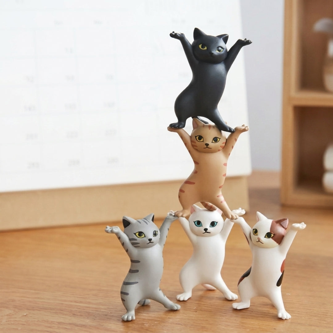 Dancing Cat Holder set (set of 5)