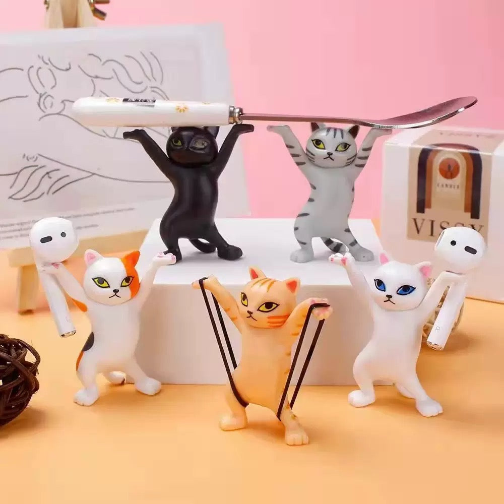 Dancing Cat Holder set (set of 5)