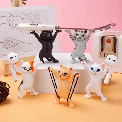 Dancing Cat Holder set (set of 5)