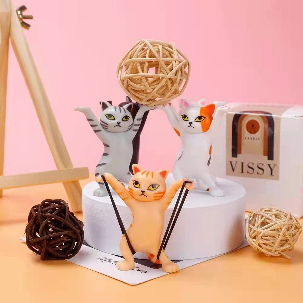 Dancing Cat Holder set (set of 5)