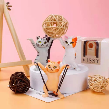 Dancing Cat Holder set (set of 5)